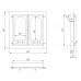 Комплект дверец для камина не герметичный SVT 400-432 купить в Киеве
